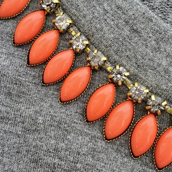 Lauter Grey Top with Orange Beading - Picture 3 of 4